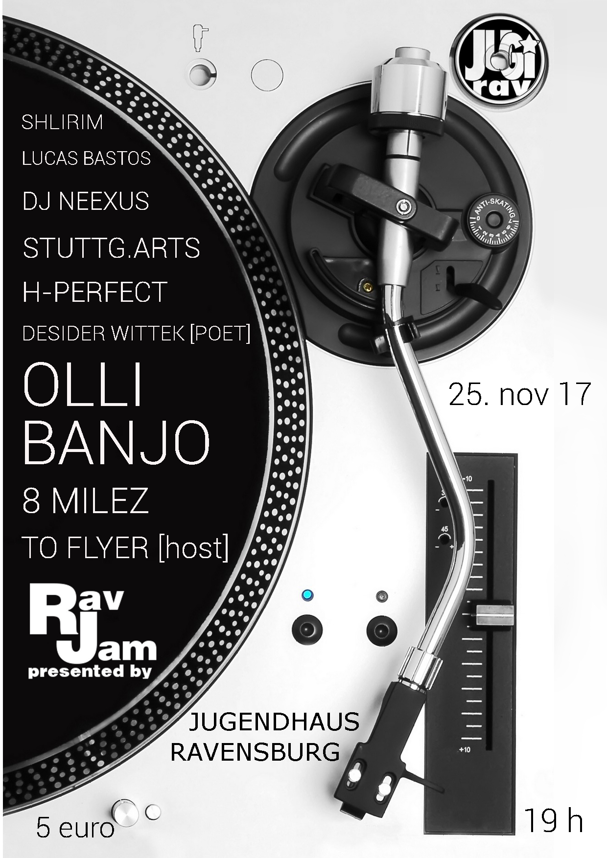 RAV JAM 25.11.2017 Flyer front